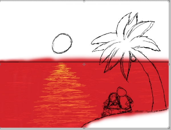 Creation of Love at Sunrise: Step 4